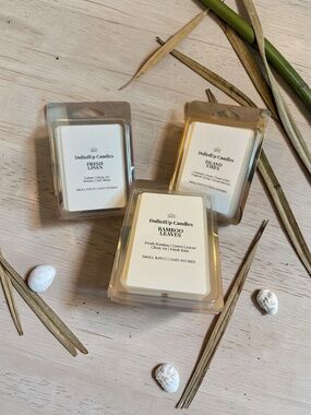 Coastal Breeze Wax Melt Trio | Fresh Linen, Bamboo Leaves & Island Vibes